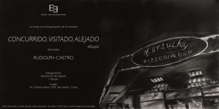 Rudolph Castro: "Concurrido, visitado, alejado" 