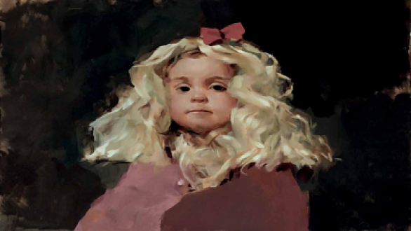 Miniña, 2017. Oil on wood. 60 x 45 cm