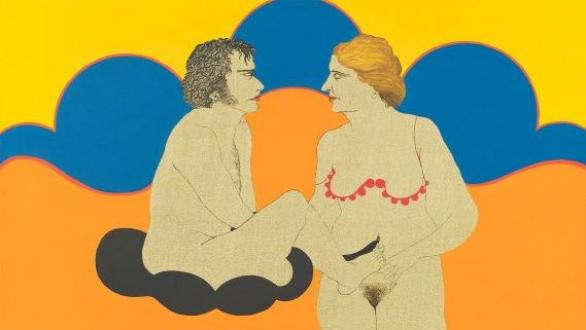 Nan Hoover, Two and a half months, 1972 Oil and acrylic on canvas Copyright Nan Hoover Foundation, Courtesy Sebastian Fath Contemporary
