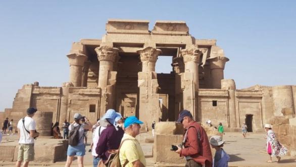 Templo de Kom Ombo, en las márgenes del río Nilo 