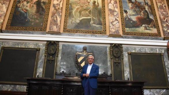 Rafael Ansón en la Universidad de La Habana 