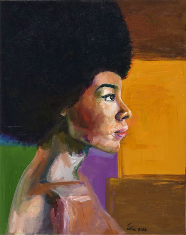 Ahisamar Antonia, Punto de vista ,2022, Pintura acrílica 16´´x 20´´