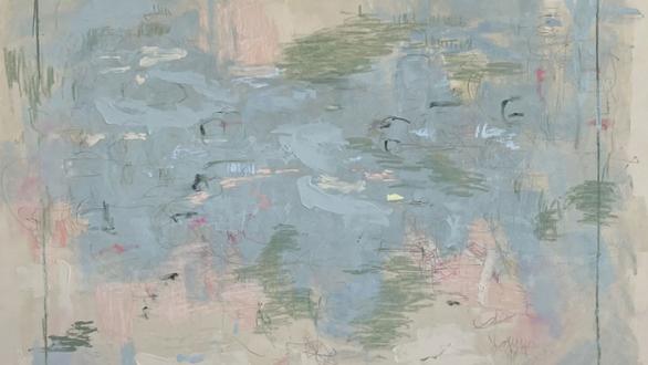 Ana Monsó. All I wanna hear. Acrylics, pastels, pencils, markers, spray on canvas (detail) 