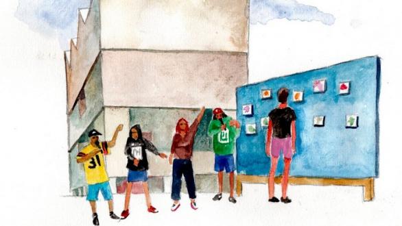 cartel acciones a distancia museo jumex
