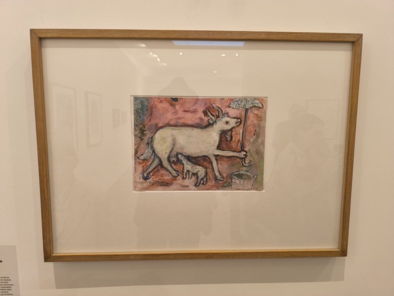 Marc Chagall. Le chèvre à l'ombrelle. 1942