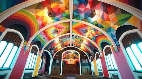 Okuda San Miguel. The International Church of Cannabis. Denver. 2017