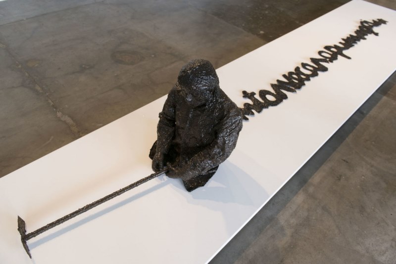 Obra de Seba Calfuqueo durante a 34ª Bienal de São Paulo © Levi Fanan /Fundação Bienal de São Paulo