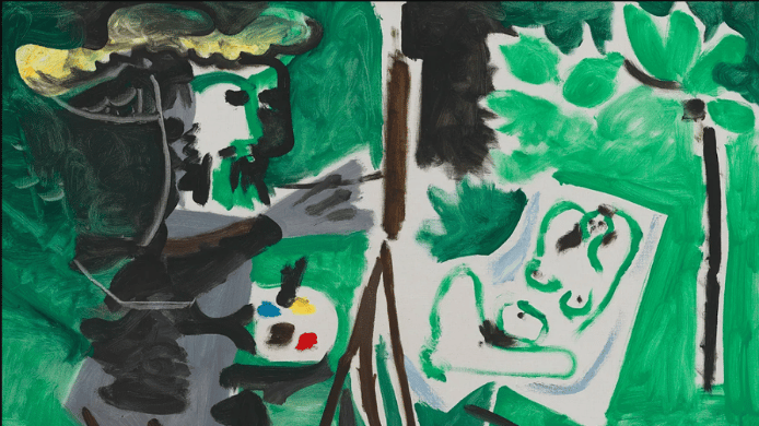 'Le peintre et son modèle dans un paysage' (1963), de Pablo Picasso GALERÍA CHRISTIE'S