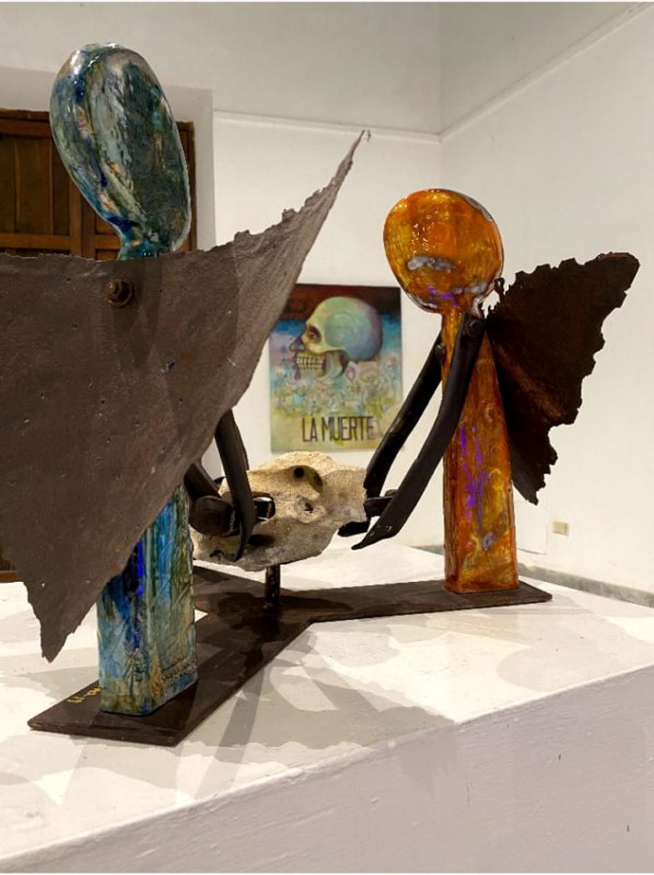 Obra en la exposición colectiva Vaso de tiempo