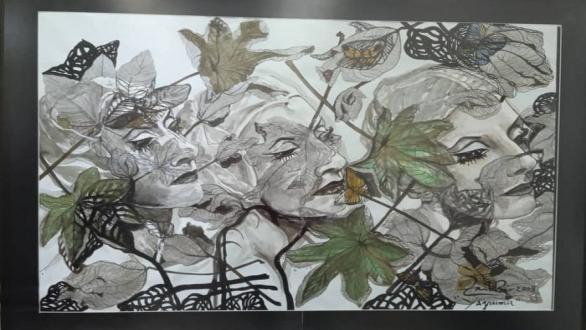 Zaida del Río, Yagruma, 2008. Acrílico- tela