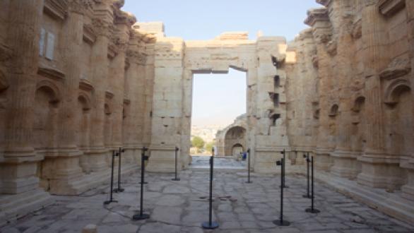 Cynthia Zaven, Perpetuum Mobile, 2014. 12 channel sound installation and piano composition sponsored by Baalbeck International Festival. Photo credit: Ibrahim Dirani / Al Mussawir.