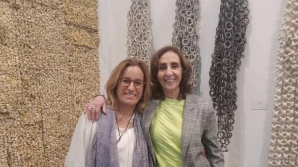 Raquel Charabati y Mónica Rivera en Zona Maco 2023