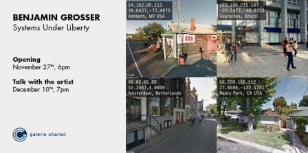 Benjamin Grosser on exhibition at Galerie Charlot 