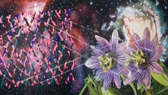 Television or the Cat’s Cradle Supports Electronic Picture, 1988-89, by James Rosenquist