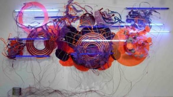 Judy Pfaff, Blue Note, 2014, Mixed Media, Courtesy of the Artist