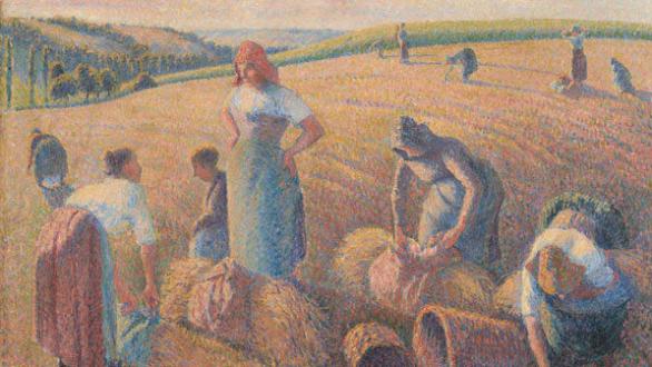 Camille Pissarro - Les glaneuses - 1889 Oil on canvas - 65.4 x 81.1 cm Inv. G 1970.14 Kunstmuseum Basel- Depositum der Dr. h.c. Emile Dreyfus-Stiftung Photo Credit: Kunstmuseum Basel - Jonas Haenggi  
