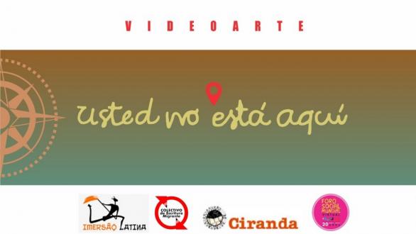 cartel de usted no está aquí