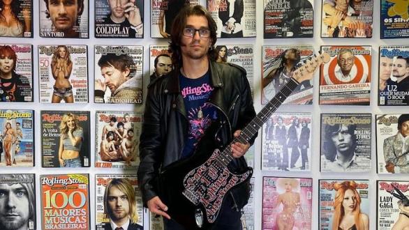 Davide Lo Surdo en los estudios de la revista Rolling Stone