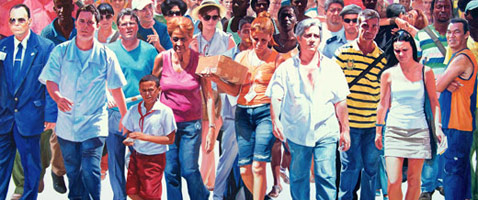 El hombre de la multitud, by Alejandro Gómez Cangas