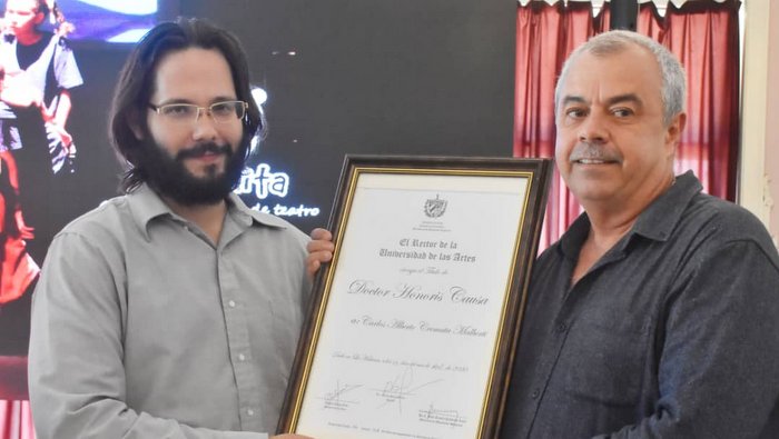 Recibe Carlos Alberto “Tin” Cremata la condición de Doctor Honoris Causa del ISA