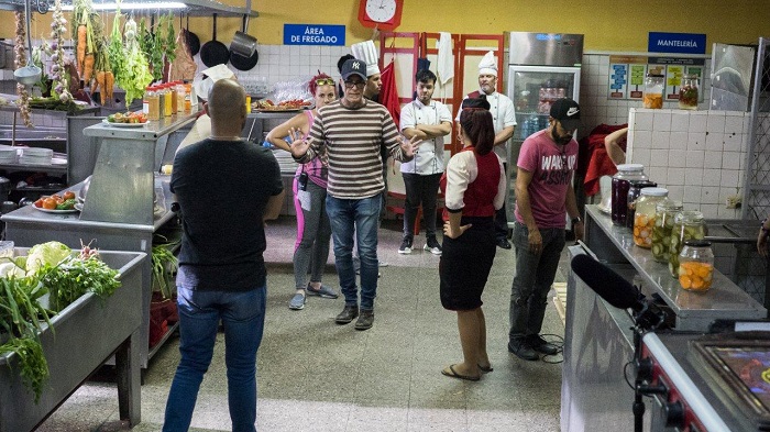 Shooting at the "El Conejito" restaurant, in the kitchen