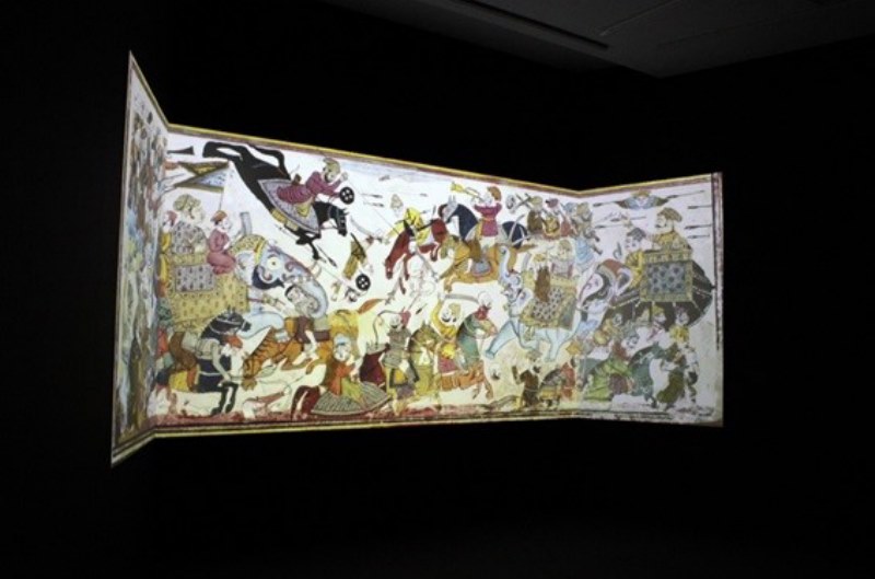 obras en la muestra India. Pinturas del San Diego Museum of Art.