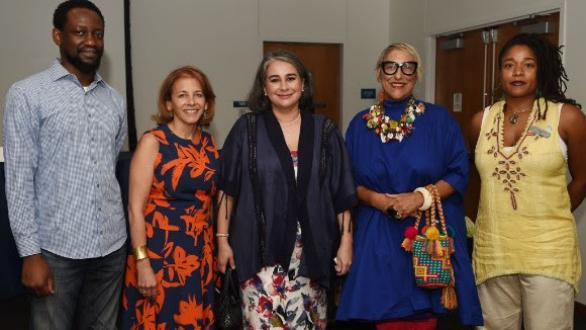 Adler Guerrier, Jordana Pomeroy, Dr. Tatiana Flores, Charo Oquet, & Dr. Andrea J. Queeley