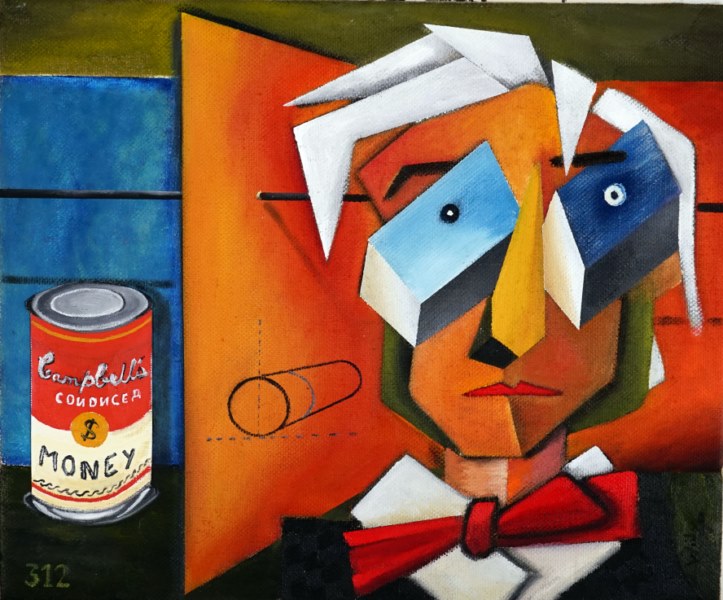 Retrato de Warhol 38x46