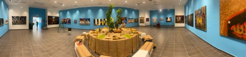 Vista de la muestra "La última cena"