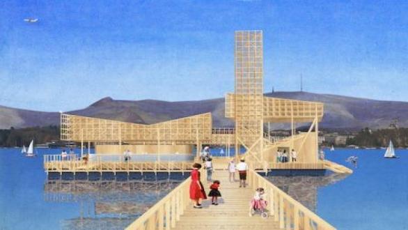 Rendering of Pavillon of Reflections Photo: © ETH Studio Emerson