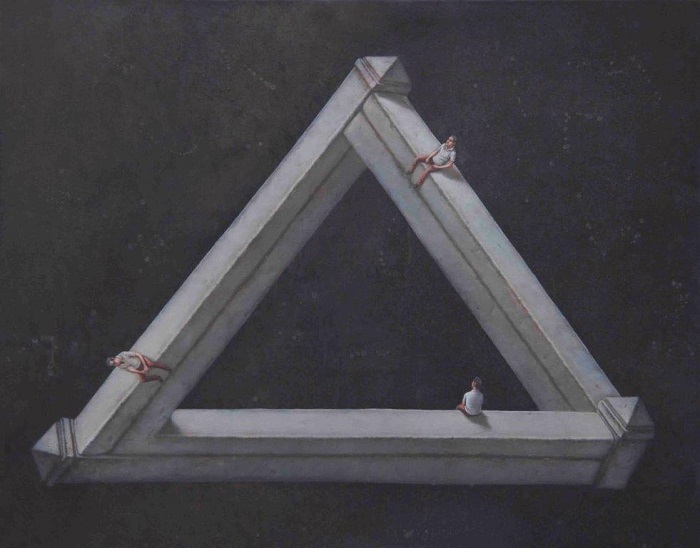 The wall of Maurits, 100.5 x 81cm, acrylic canvas, 2018