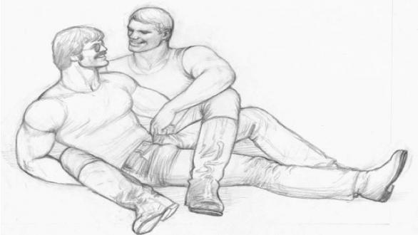 Hombres sentados- mulafest- arte 