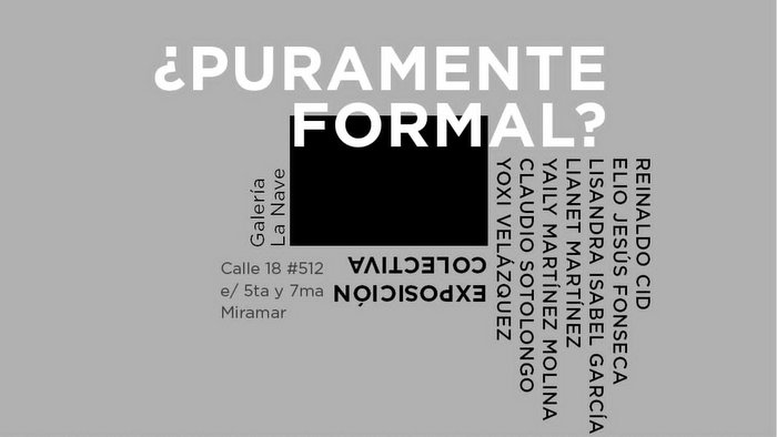 Galería La Nave propone ¿Puramente formal? 