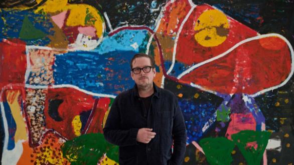 Joe Bradley. © Joe Bradley. Photo by Jason Schmidt. Courtesy the artist and David Zwirner