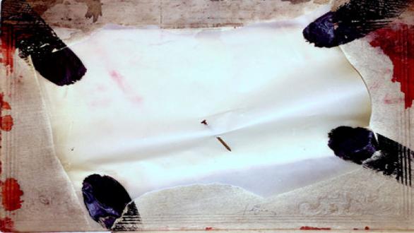 Antoni Tàpies  Sense titol, 1970  Acrílico, grafito, collage y montaje sobre cartón  39 x 28cm