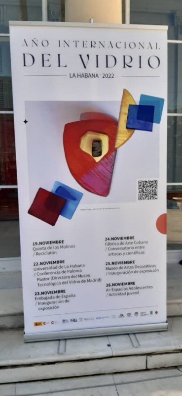 cartel del Año Internacional del Vidrio