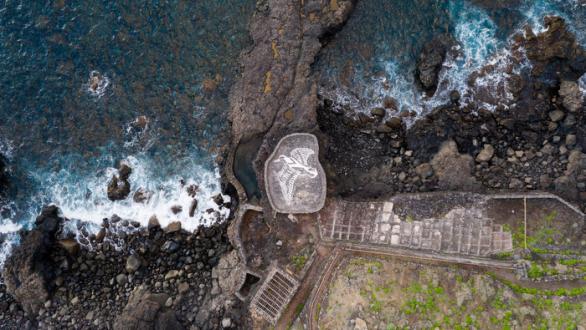 Luna Bengoechea. Proyecto Salinas, 2021. Salinas de Las Puntas, El Hierro. Impresión Fine Art sobre papel Hahnemühle. 81 x 145 cm. Ed. de 25