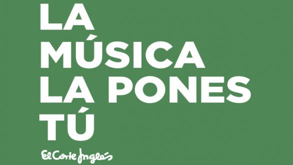 Cartel la música la pones tú de el corte inglés
