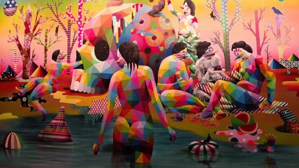 Okuda San Miguel, El lago del deseo, 2018