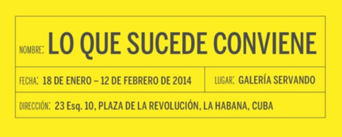 Lo que sucede conviene