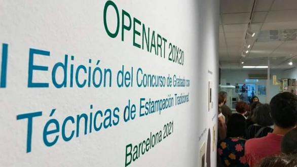 cartel de Open Art 20x20 Mini Print Internacional Barcelona