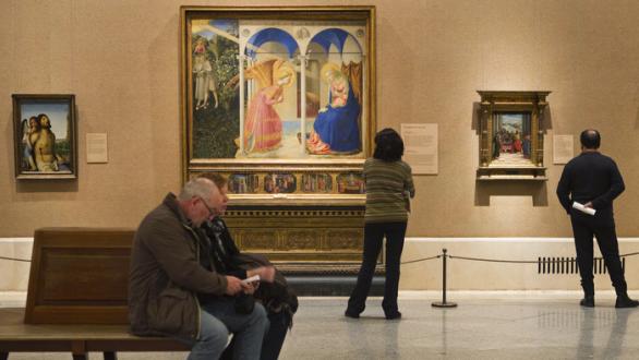sala 56B. La Anunciación, Fra Angelico. Museo Nacional del Prado