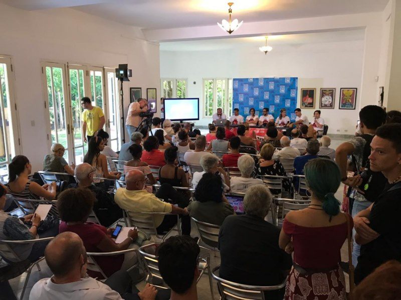 presentación gráfica del festival de cine latinoamericano 