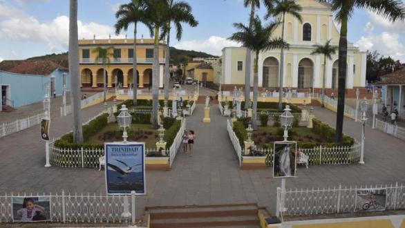 Vista de la exposición de Abreu en Trinidad 