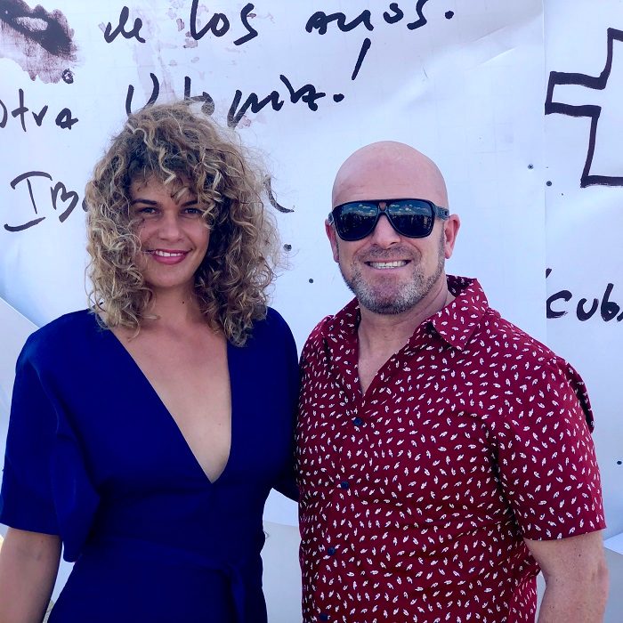 Junto a Lianet Martínez Pino en la XIII Bienal de La Habana