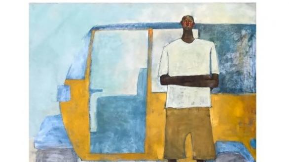 OLIVIA MAE PENDERGAST USA, B. 1970. TUK TUK, 2019. Oil on canvas, 183cm x 183cm
