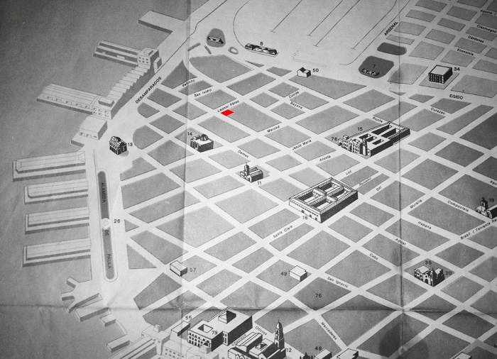 Location of the López Oliva workshop in Havana's Historic District