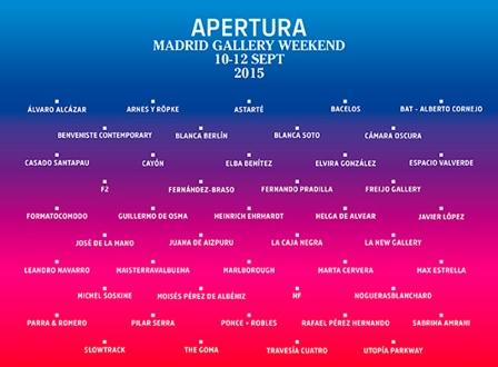 Apertura Madrid Art Weekend 2015 