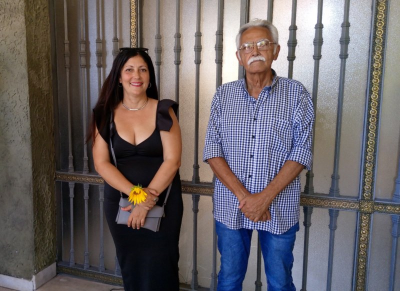 Omar López Rodríguez, y su hija Omara López Segrera