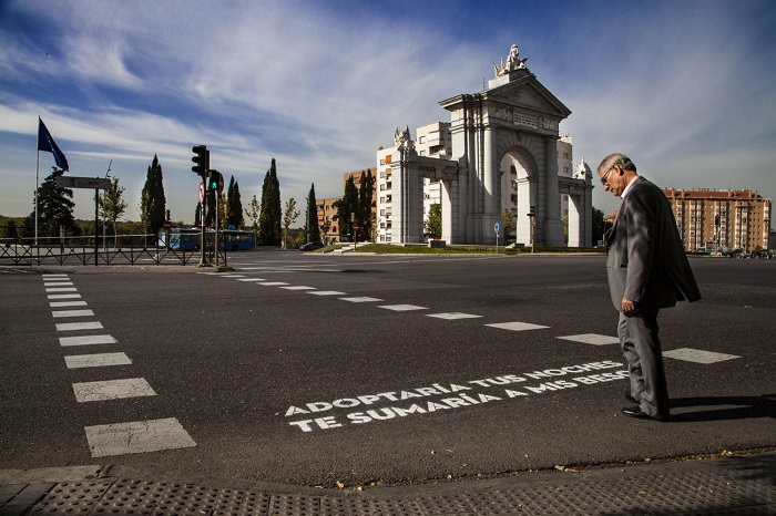 versos en las calles de Madrid